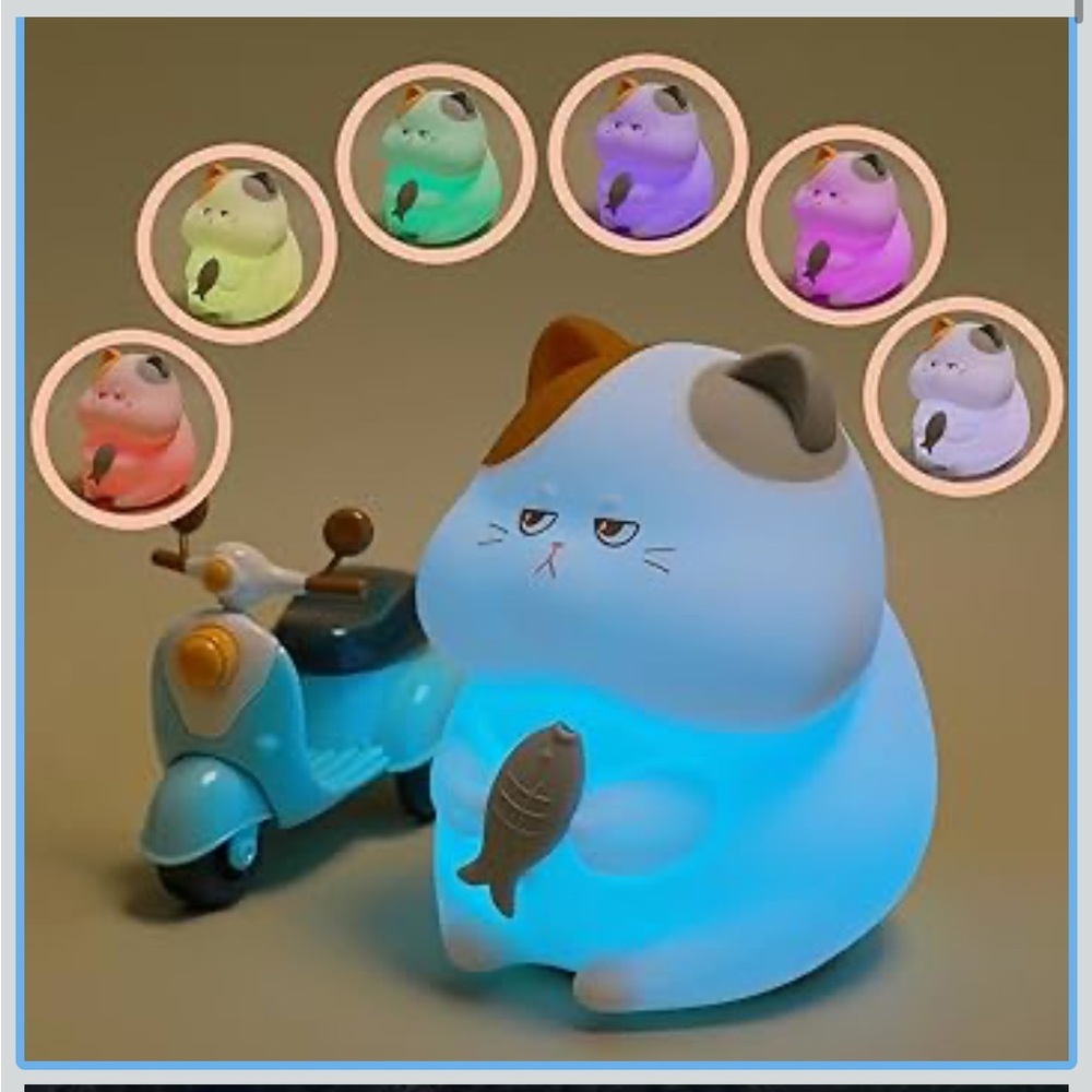 Adorable Fat Cat Touch Lamp